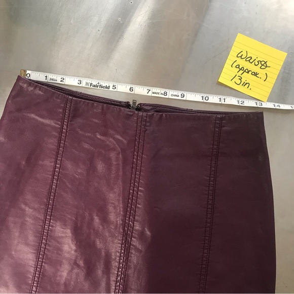 Faux Leather Mini Skirt - Picture 5 of 7